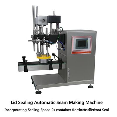 Sellado de tapa Máquina automática para hacer costuras que incorpora velocidad de sellado 2s contenedor ideal para el sellado automático de contenedores