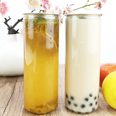las botellas plásticas cilíndricas 330ml despejan las bebidas hechas en casa de los envases de bebidas
