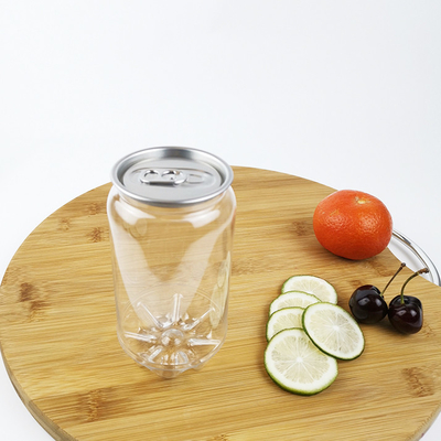 el envase vacío 0.45L embotella la leche del té de Diamond Shape Snap Lids For