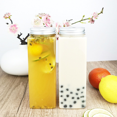 Botellas plásticas cuadradas de 0,5 litros