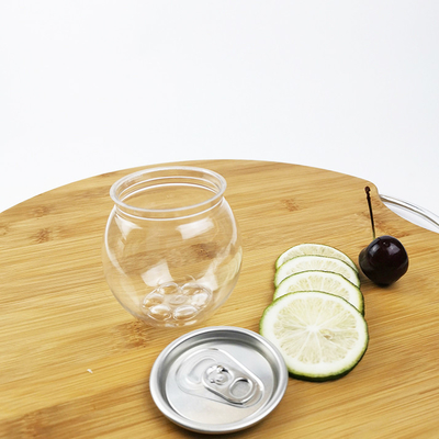 Latas plásticas del almacenamiento de la comida 210ml para el coto de las nueces de las habas del cereal