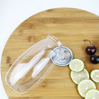 el envase plástico del ANIMAL DOMÉSTICO de 500ml Olive Shape Plastic Storage Cans embotella con la cubierta fácil del tirón