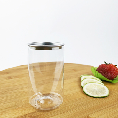 botellas de agua cilíndricas de las nueces de las habas del cereal 210ml con la cubierta fácil de aluminio del tirón
