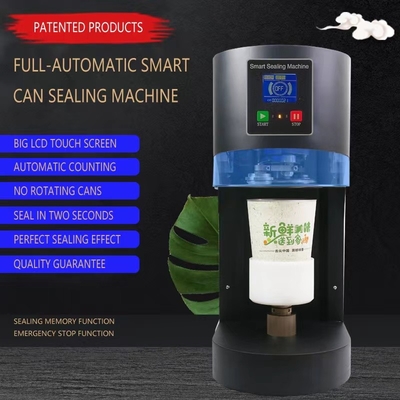Máquina de costura automática negra para latas de plástico PET