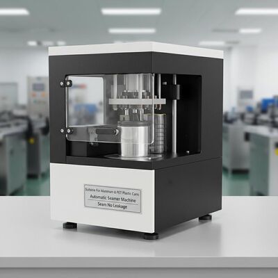 Adecuado para latas de aluminio, máquina cerradora automática, costura en blanco y negro, sin fugas, compatible con latas de plástico PET, duradero