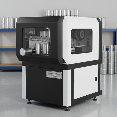 Adecuado para latas de aluminio, máquina cerradora automática, costura en blanco y negro, sin fugas, compatible con latas de plástico PET, duradero