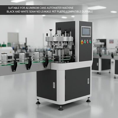 Adecuado para latas de aluminio, máquina cerradora automática, costura en blanco y negro, sin fugas, compatible con latas de plástico PET, duradero