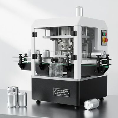 Adecuado para latas de aluminio, máquina cerradora automática, costura en blanco y negro, sin fugas, compatible con latas de plástico PET, duradero