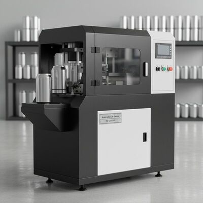 Adecuado para latas de aluminio, máquina cerradora automática, costura en blanco y negro, sin fugas, compatible con latas de plástico PET, duradero