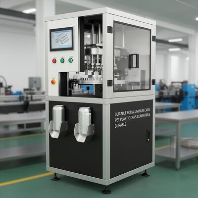 Adecuado para latas de aluminio, máquina cerradora automática, costura en blanco y negro, sin fugas, compatible con latas de plástico PET, duradero