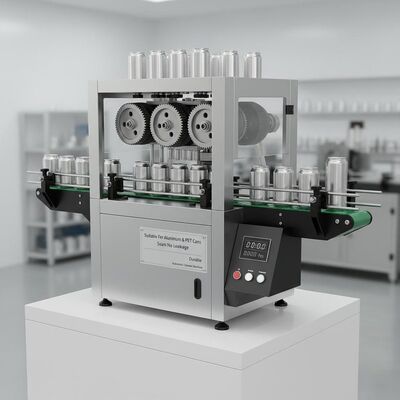Adecuado para latas de aluminio, máquina cerradora automática, costura en blanco y negro, sin fugas, compatible con latas de plástico PET, duradero