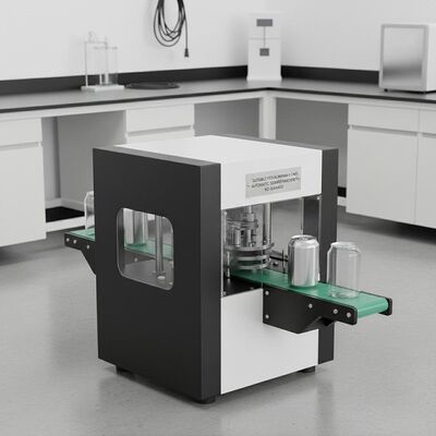 Adecuado para latas de aluminio, máquina cerradora automática, costura en blanco y negro, sin fugas, compatible con latas de plástico PET, duradero