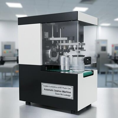 Adecuado para latas de aluminio, máquina cerradora automática, costura en blanco y negro, sin fugas, compatible con latas de plástico PET, duradero