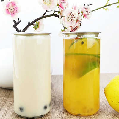 botellas cilíndricas del envase de plástico del claro 250ml para la bebida del agua de la comida