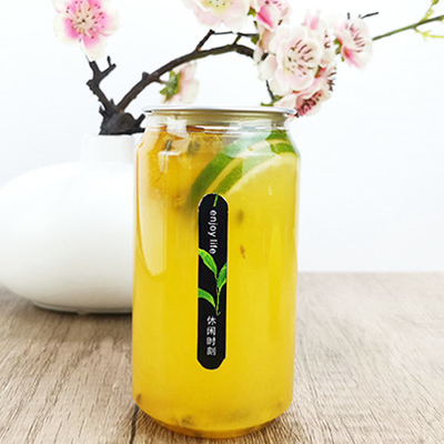 el envase del plástico transparente 330ml embotella las bebidas hechas en casa de los jugos planchados en frío