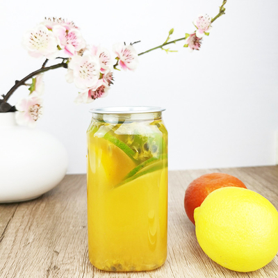 envases de alimento para animales del cuadrado 350ml con el caramelo fácil del aliño de ensaladas de la cubierta del tirón
