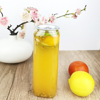 botellas plásticas del cuadrado de la categoría alimenticia 500ml para el empaquetado del té