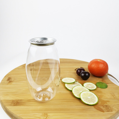 tarros de 500ml Olive Shape Empty Bottles Plastic con la loción fácil de la cubierta del tirón