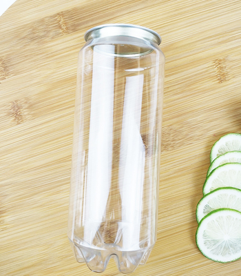 envases vacíos del plástico transparente de la categoría alimenticia 500ml con las bebidas fáciles de la cubierta del tirón