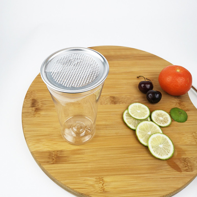 Botella de agua plástica transparente del PLA 400ml de la categoría alimenticia con las tapas rápidas alrededor