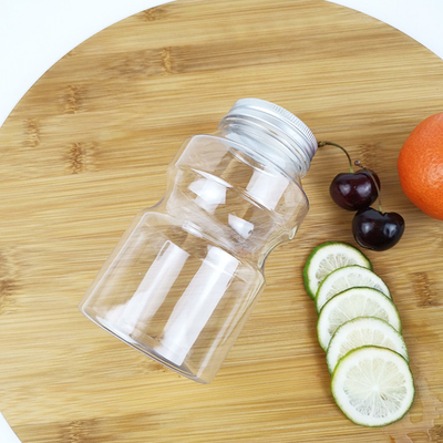 Latas transparentes del almacenamiento de la comida 500ml con los casquillos Ring Bucket Shape