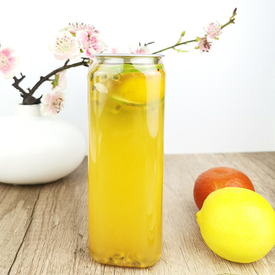 contenedores de almacenamiento del claro 0.5l con aceites esenciales de las sales de baño del caramelo de las tapas de las latas
