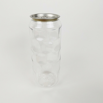 tarros vacíos de los envases de plástico de los jugos planchados en frío transparentes de las botellas de agua 500ml