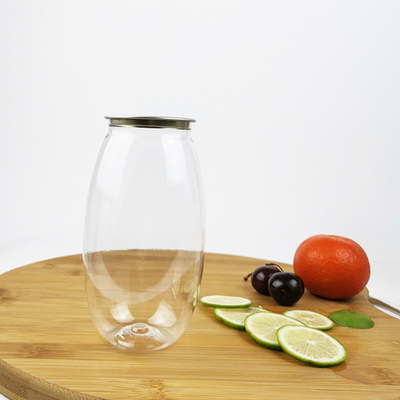 Sales de baño plásticas de la cubierta de Olive Shape With Easy Pull de las botellas de agua de 0,5 litros
