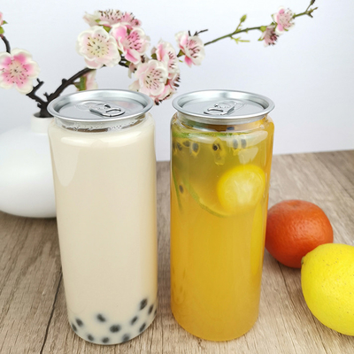 Las bebidas riegan las latas abiertas fáciles de Juice Plastic 500ml con las tapas rápidas herméticas