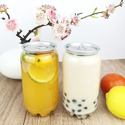 450ml grado libre plástico de la ronda BPA Juice Bottles With Lids Food