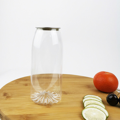Contenedor de plástico transparente de 1000 ml con tapa fácil de tirar, almacena jugos y bebidas