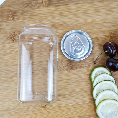 las botellas de agua del PLA 350ml ajustan los envases de alimento para animales con la cubierta fácil del tirón