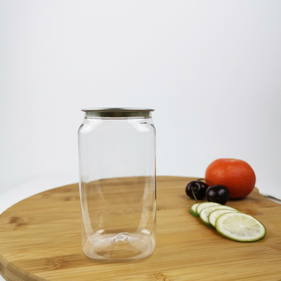 el envase de comida plástico 350ml sacude el cuadrado con la cubierta fácil del tirón
