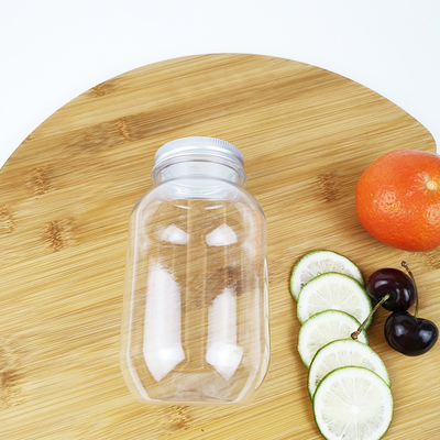 Latas del almacenamiento de la comida de 0,5 litros con los envases de plástico de los casquillos para la leche de las bebidas