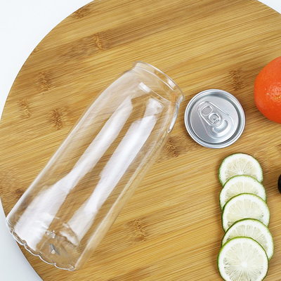 Tarros claros del envase de comida 650ml con la categoría alimenticia rápida de las tapas Juice Bottles