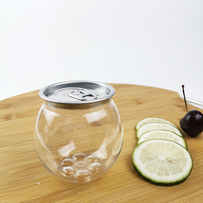 botellas de agua del PLA 0.21L con la cubierta fácil de aluminio Juice Smoothies Tea del tirón
