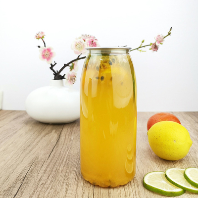 Botellas de consumición disponibles plásticas 650ml de la leche con las tapas rápidas