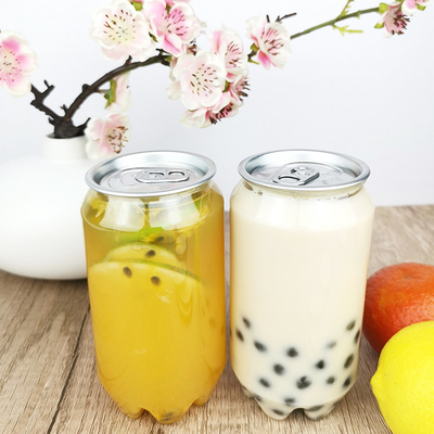 categoría alimenticia vacía cilíndrica de 0.35L Juice Bottles With Snap Lids