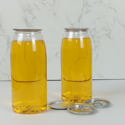 El envase de plástico de la categoría alimenticia 500ml embotella con los jugos planchados en frío de la leche de la tapa de las latas
