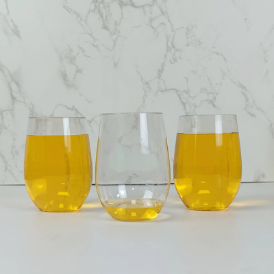 Tazas de plástico de 350 ml para agua, jugo, café o té