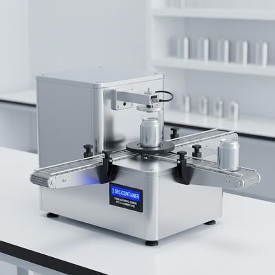 Máquina de costura automática de 31 kg capaz de sellar latas de plástico PET y latas de aluminio en 2 segundos por contenedor